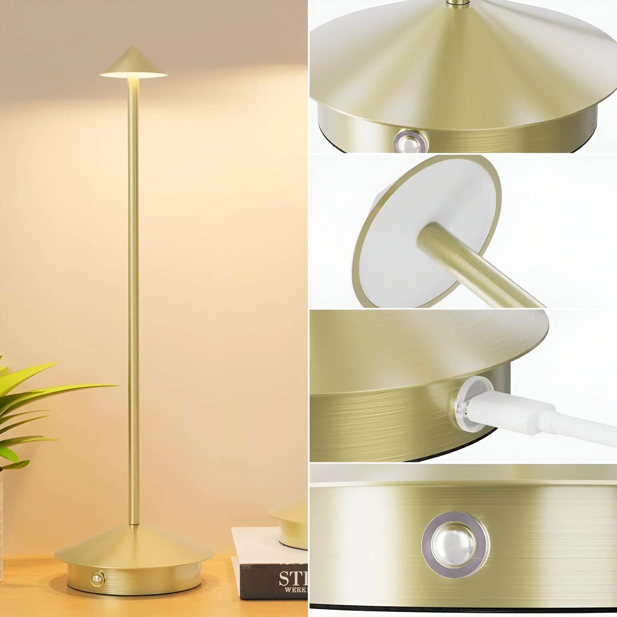 LumeaGlow – Waterproof Wireless LED Table Lamp