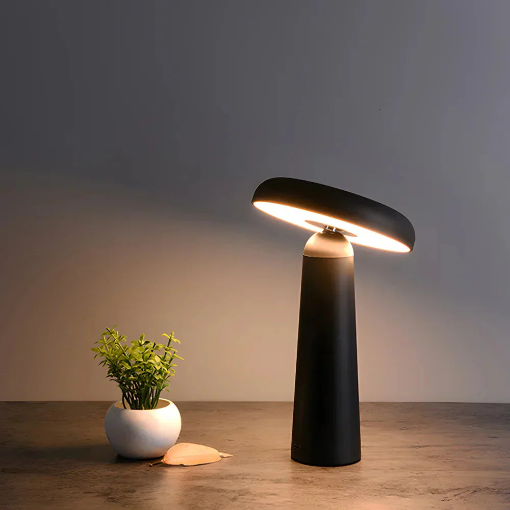 GlowTilt – Rechargeable Mushroom Table Lamp