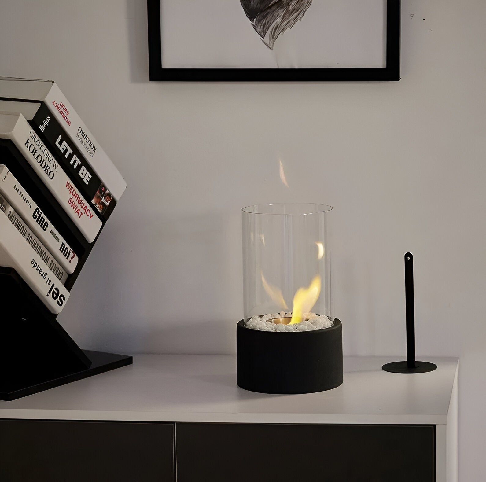 LumeFlame – Portable Table Lamp with Fire Lantern Effect