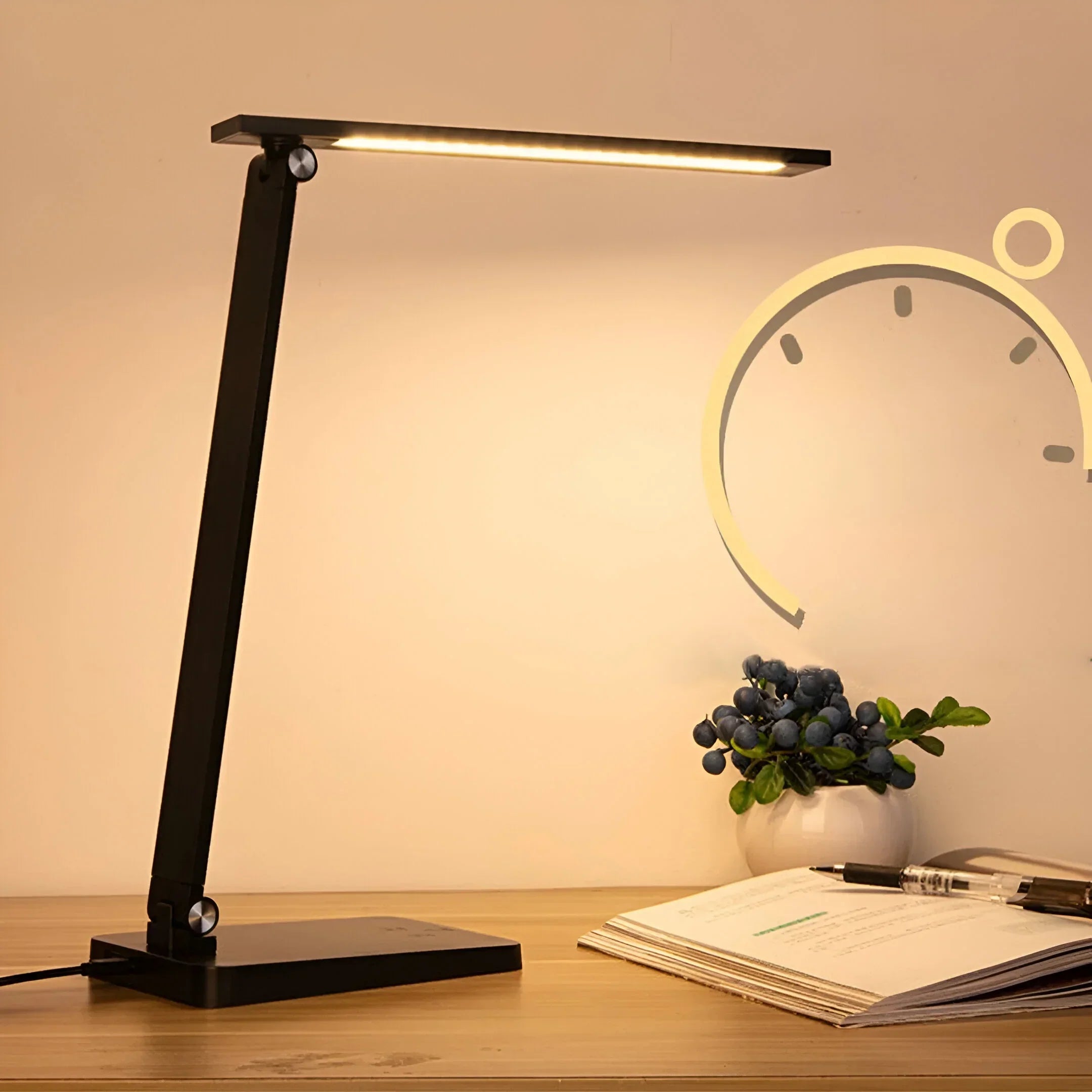 LumaFold – Foldable LED Table Lamp with Touch Dimming