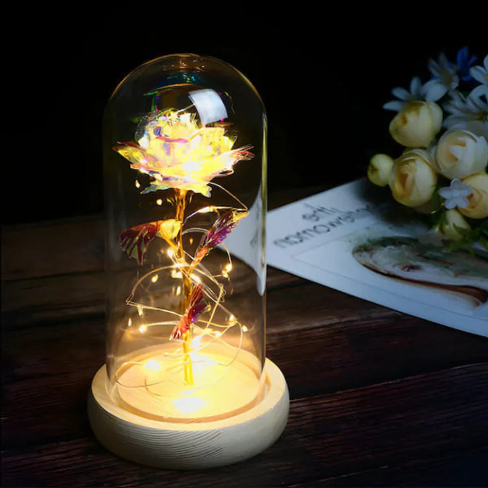 Elysira – Enchanted Galaxy Rose Lamp