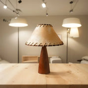WoodenGleam – Handmade Solid Wood Table Lamp