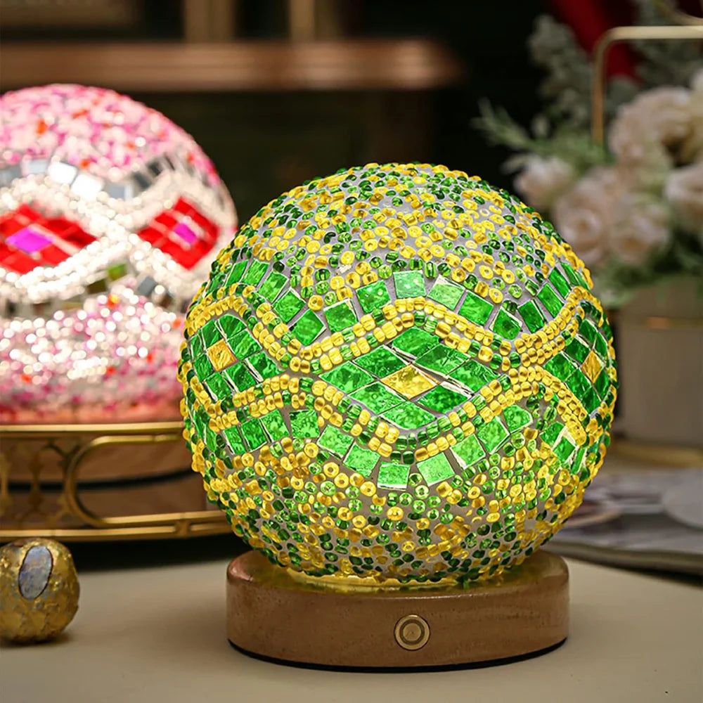MosaGlow – Handmade Mosaic Glass Table Lamp