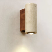 StoneLuxe – Natural Travertine Wall Light 2
