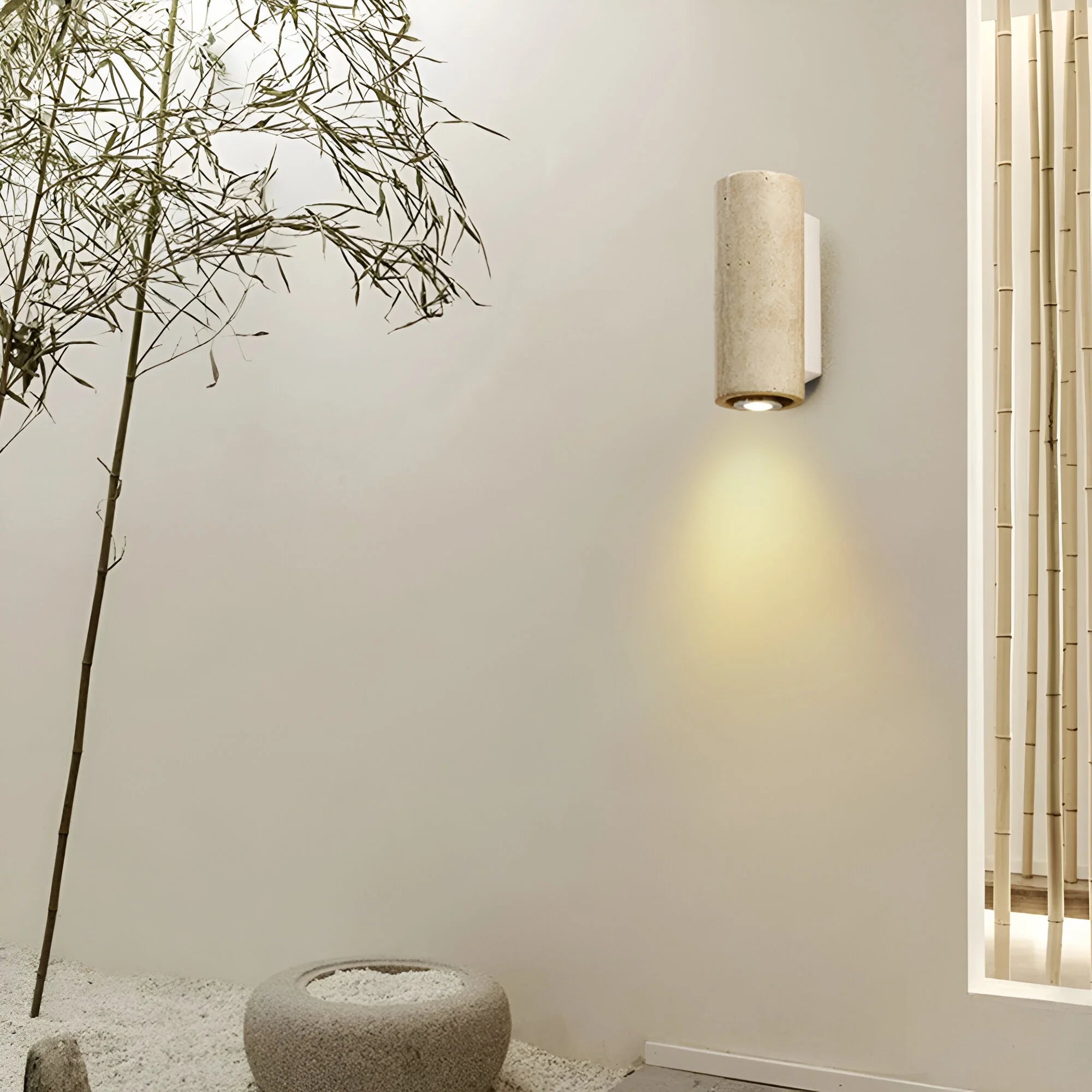 StoneLuxe – Natural Travertine Wall Light 6