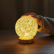 RayaGlow – Handwoven Rattan Table Lamp