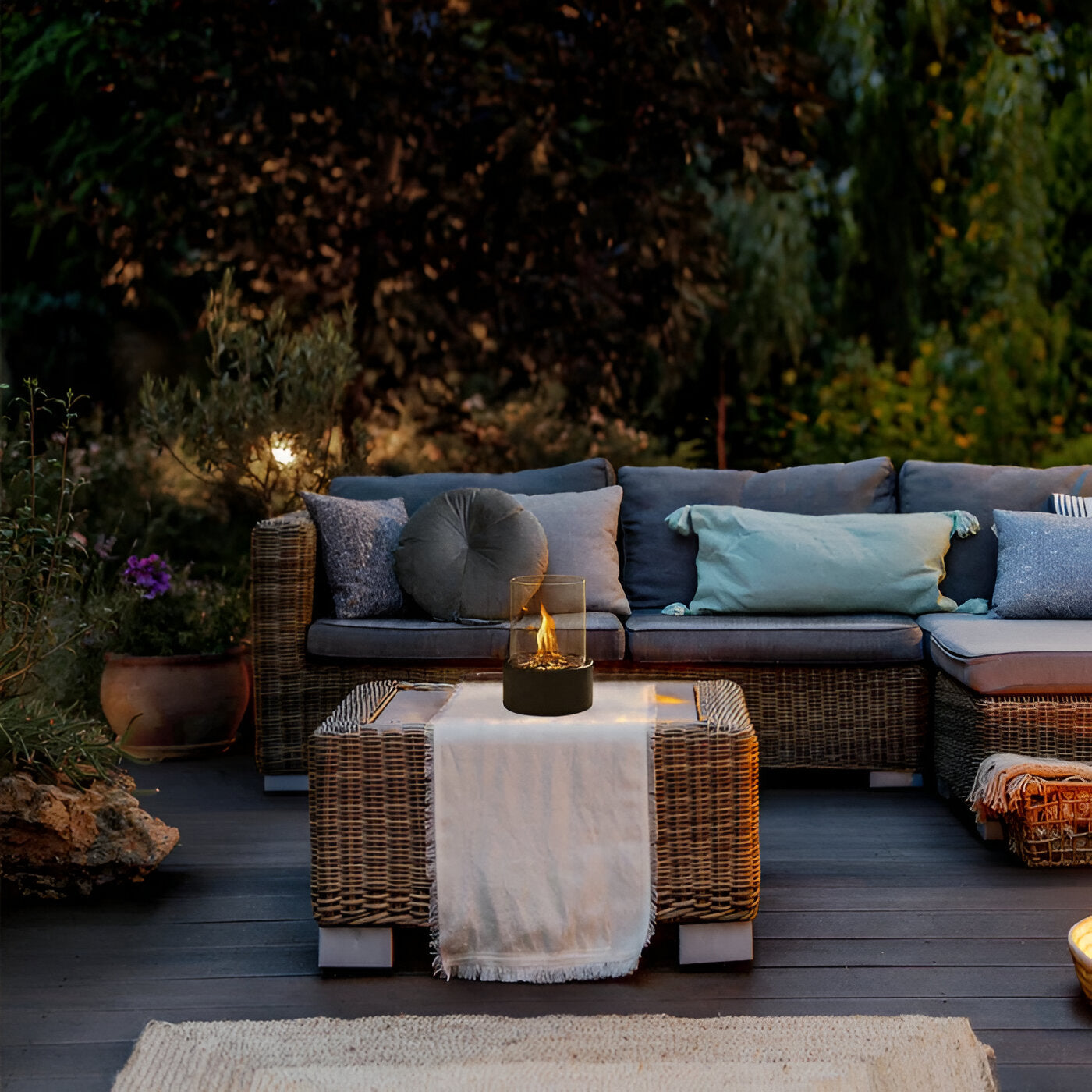 LumeFlame – Portable Table Lamp with Fire Lantern Effect