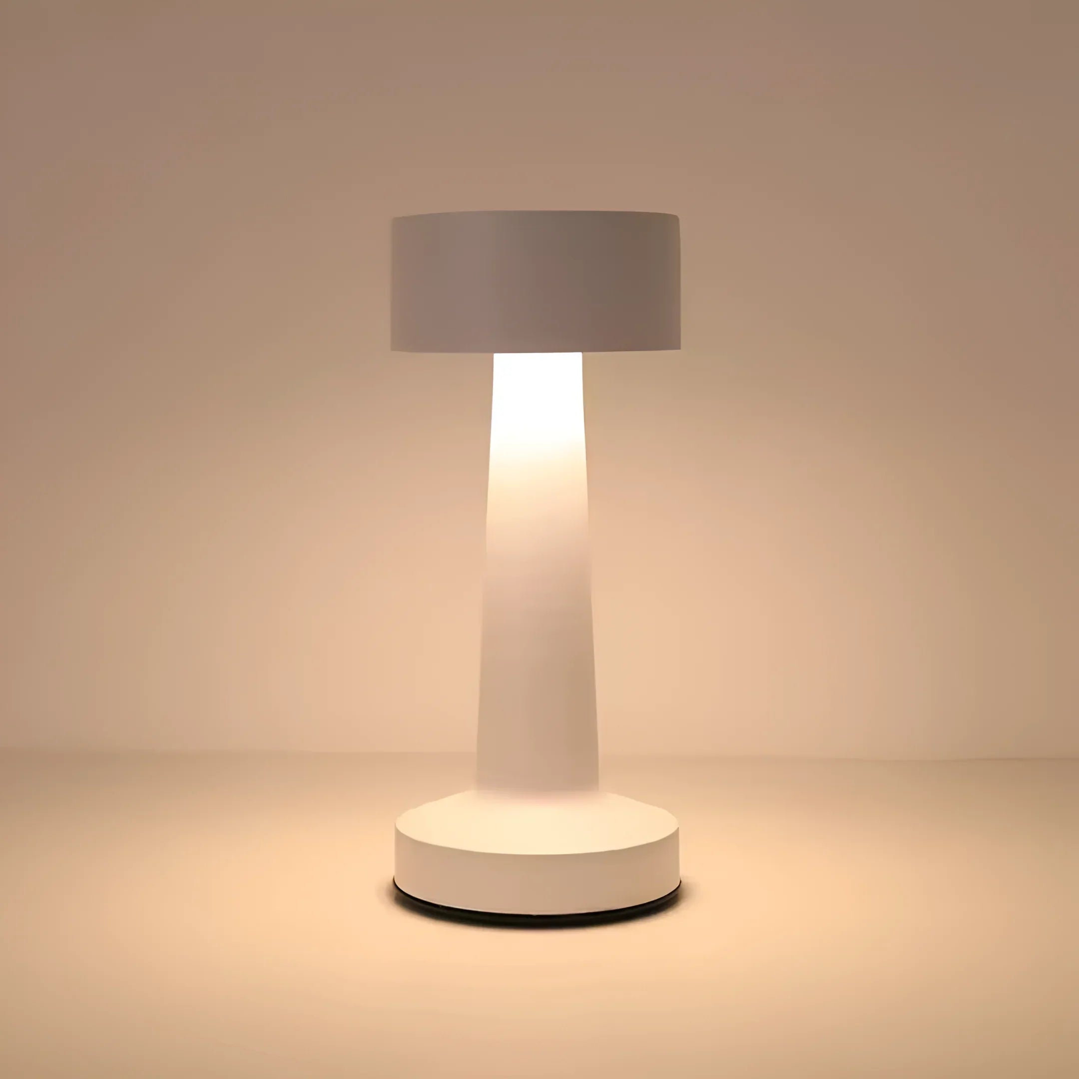 GlowEase – Wireless Rechargeable Table Lamp with Touch Dimming